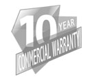 10 Year Commercial Warranty